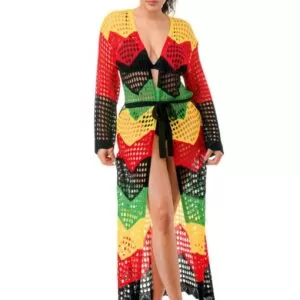 Afrocentric Crochet Duster