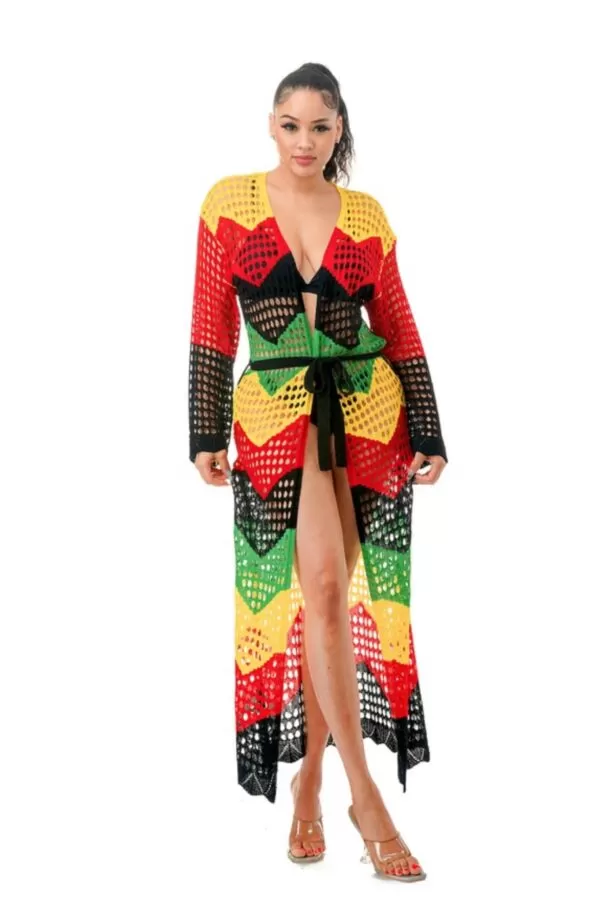 Afrocentric Crochet Duster