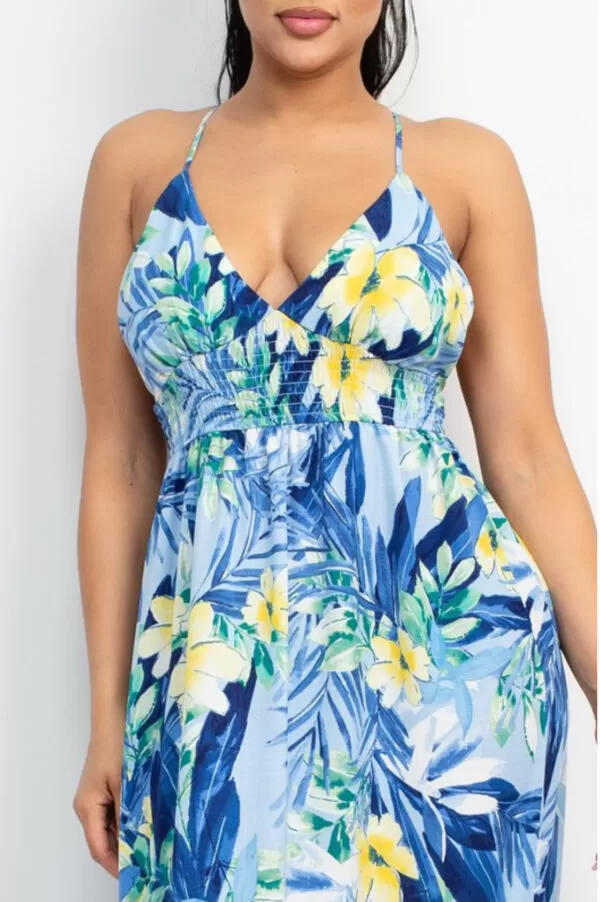 Blue Spring Ruffle Maxi - Image 2
